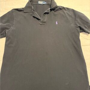 Ralph Lauren Black and Purple Polo Shirt
